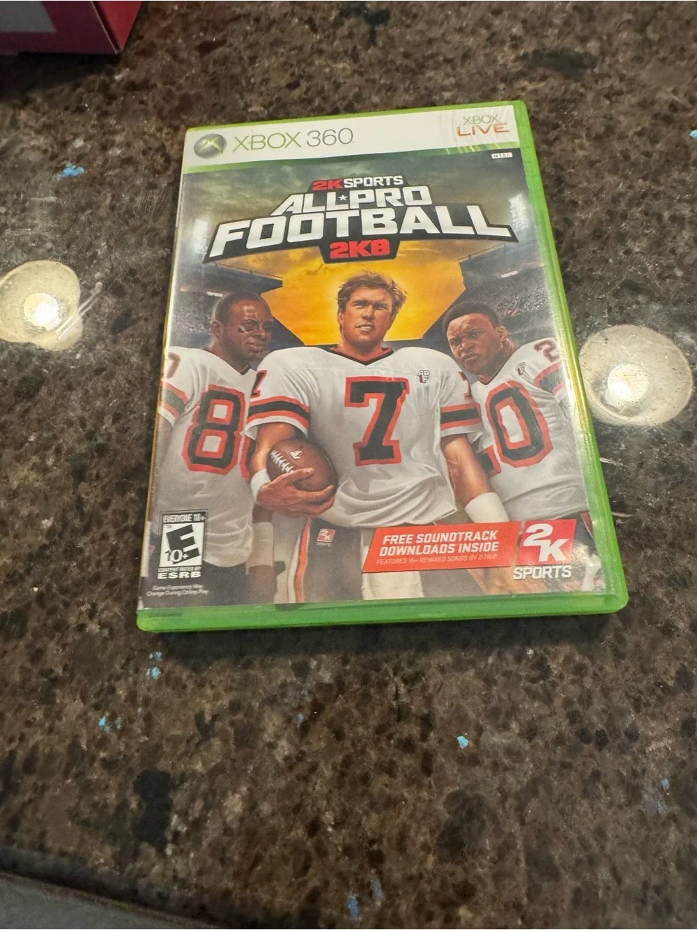 2K Sports All-Pro Football 2K8 Xbox 360 Game - White/Red Cover